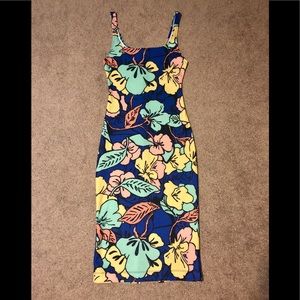 ZARA | floral print dress
